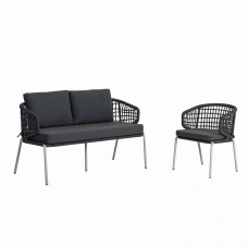 JUDY ROPE  / DOUBLE - outdoor lounge set